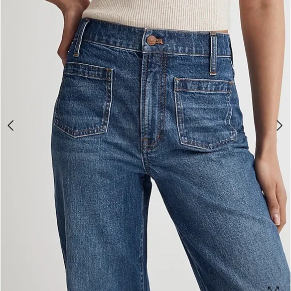 Madewell Women's Blue Flare & Wide Leg Jeans - Picture 11 of 16